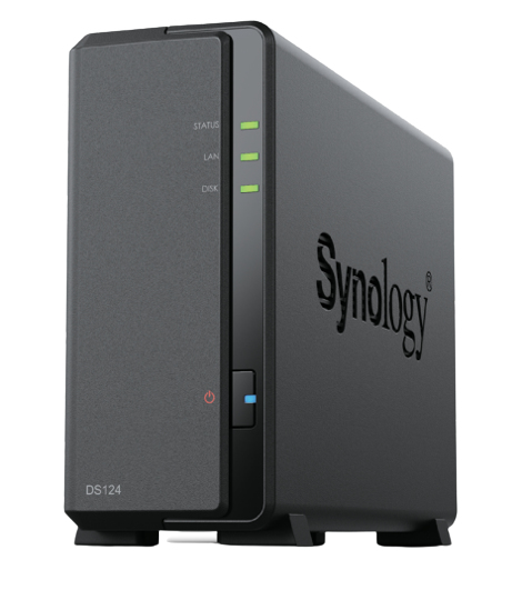 NAS SYNOLOGY DS124 1HD/SSD 3,52,5 1GBDDR4/1P1GBE 2PUSB3.2/
