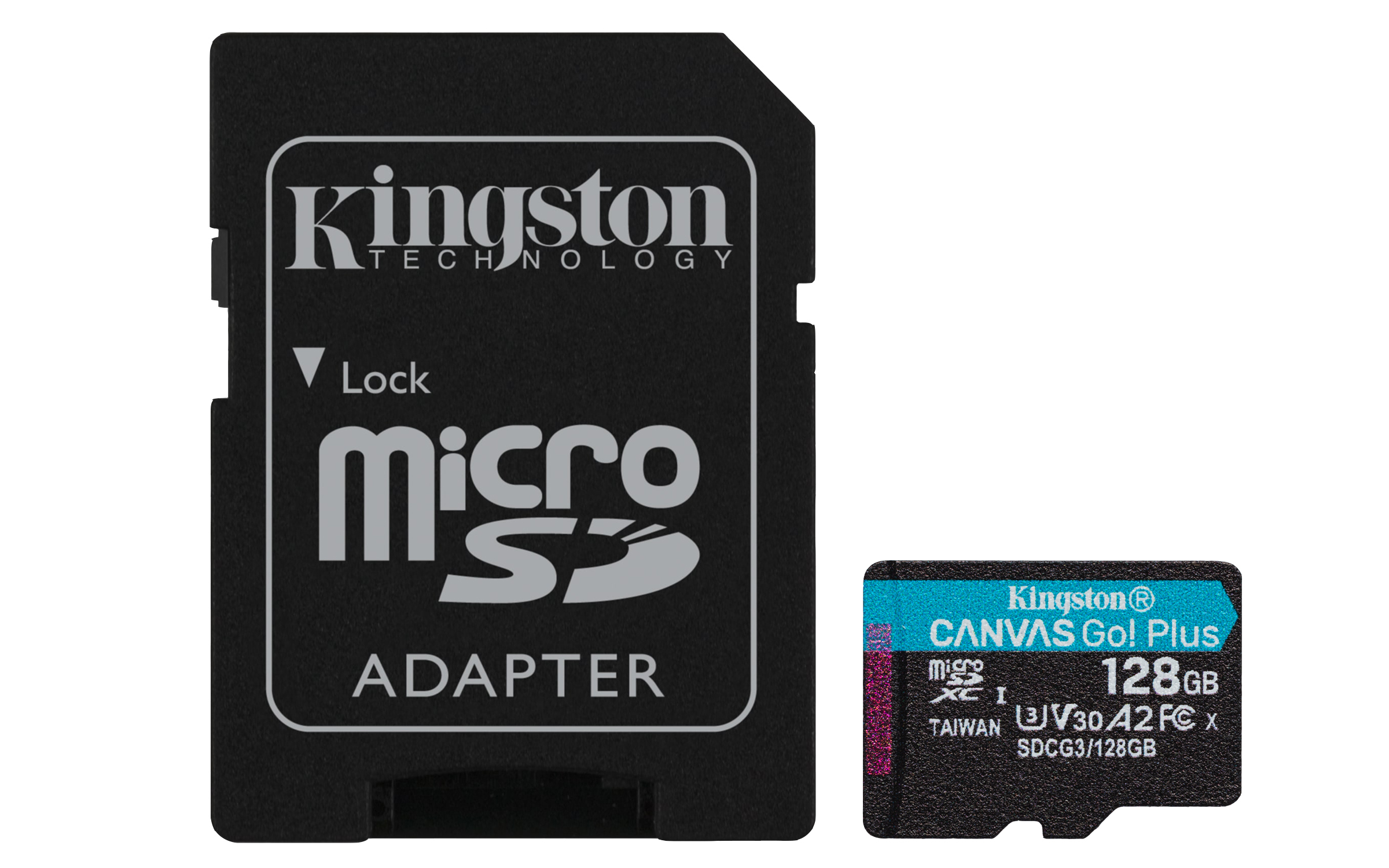 SD MICRO 128GB CL10 UHS-I CON ADATT 170MB/S LET.90MB/S SCRIT.KINGSTON