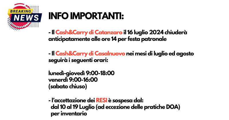 Info & News importanti