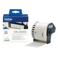 Brother DK-22205 nastro per etichettatrice Nero su bianco