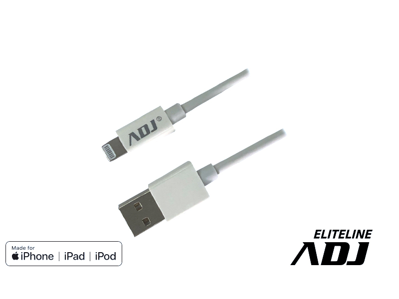 Cavo USB ADJ MADE FOR APPLE devices of last generation - Lunghezza 1,5 metri - Colore Bianco - Elite Line