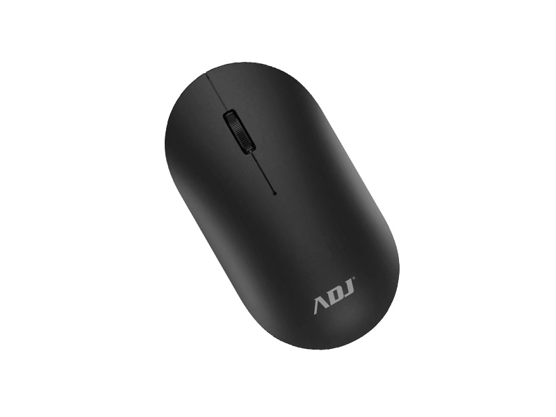 Mouse Wireless ADJ 3D Egg Mouse - Tecnologia Ottica - Risoluzione: 1000 DPI - Mini Ricevitore Incluso - Colore Nero